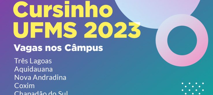 Cursinho UFMS recebe inscrições para aulas híbridas nos câmpus